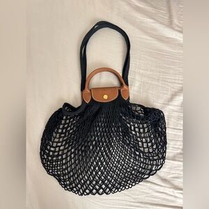 Longchamp le place filt Black Mesh Bag